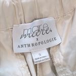 Anthropologie Mare Mare x Curved Hem Chino Pants Wide Leg Small Light Sand Tan Photo 6
