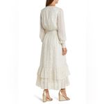 Lilly Pulitzer  Christiana midi dress coconut viscose metallic clip size 12 Photo 4