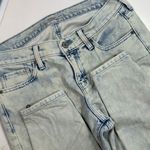 Abercrombie & Fitch Distressed Acid Wash Denim Taper Jeans Womens 26/2 Photo 3