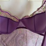Savage x Fenty purple paisley lace lingerie bodysuit size medium Photo 7