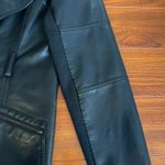 Faux Black Leather Jacket Size M Photo 2