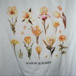 SheIn Floral Graphic Cropped Crew Neck T-Shirt 2X Photo 2