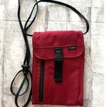 LL Bean Red Secure Travel Crossbody Lightweight Zipper Utility Bag Pouch Photo 0