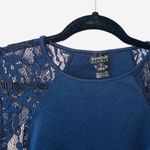 Enfocus Studio Navy & Tan Inset Lace Bodycon Mini Dress Photo 2