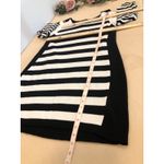 Anna Women XL Black & White Sweater Dress Scoop Neck Long Sleeve Mob Wife Casual Photo 9