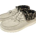 Hey Dude  Women's Size 10 Britt Cream Cheetah Hiking Oxford Ankle Boot Booties Photo 0