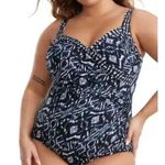 MiracleSuit New  Palatium Sanibel Underwire 1 Piece Suimsuit Size 24W Photo 1