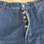 Levi's Vintage 501 Jeans Blue Cotton Denim USA Made Button Fly 80s Size 18 Photo 5