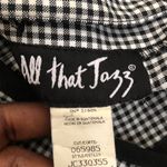 True Vintage 80s 90s Pinup Rockabilly Whimsygoth Black White Plaid Dark Academia Preppy Office Siren Goth Retro Corset Peplum Vest Jacket Top Shirt Boat Neck Sleeveless Button Front Fitted #gothic Photo 3