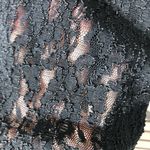 Vintage 90s Beaded Black Chiffon Palazzo Jumpsuit Photo 9