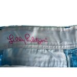 Lilly Pulitzer  NWT Callahan Stretch Shorts Turquoise & White Women's Size 000 Photo 5