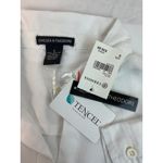 Chelsea & Theodore White Long Sleeve Button Down Shirt Career Office Work Casual Photo 11