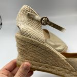 Kanna Gold Platform Espadrille Wedges Sandals Womens 11 Beachy Resort Vacation Tan Photo 3