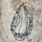 White House | Black Market Multi-Strand Pearl and Silver Necklace Set of 3 Photo 7