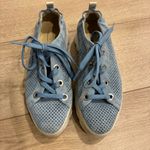 Softwaves Women’s Bliss Platform Sneaker Jeans Blue Suede Leather Size 39/8 Photo 3