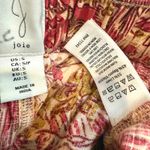 Joie  small tropical print flat front linen blend shorts pockets SH2 2754 Photo 2