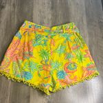Vibrant Yellow High Waist Women's Shorts Photo 5