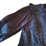 Cleobella Black Ruffle Long Sleeve Mini Dress 766F Photo 9