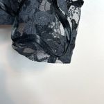 Vintage Patra Black Lace Ribbon Soutache Mesh Fitted Jacket Puff Shoulders Bow 6 Photo 8