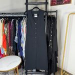 Abercrombie & Fitch New Mara Vest Midi Dress Black Button Front Sleeveless XS Photo 1