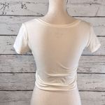 Wild Fable  T-Shirt Cropped V-Neck White-Small Photo 1