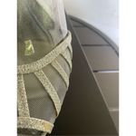 Adrianna Papell Silver Peep Toe Mesh Platform Heels Metallic Size 9M Photo 4