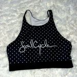 Terez for Soulcycle Sports Bra/Legging Set Color Black W/White Polka Dots M EUC Photo 1