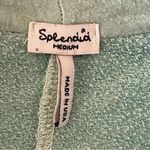 Splendid Cowl Neck Turquise White Ombre Loungewear Quarter Length Sleeves SZ M Photo 8