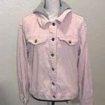 No Boundaries No Boundries Junior's Light Pink Hooded Button Down Corduroy Jacket Photo 0
