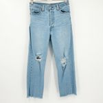 Levi's  Womens Distressed High Rise Ribcage Ankle Straight Leg Jeans‎ Size 29 Blue Photo 1