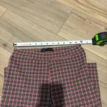 Urban Outfitters Plaid Stretch Crop Kick Flare Pants red black Sz 0 Photo 6