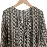 Show Me Your Mumu Tillie Tie Lace Up Romper in Snake Print Size Small Photo 3