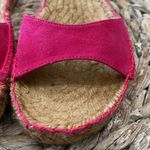 Ralph Lauren Lauren Ralph Lauren Caliana Fuchsia Suede Espadrille Sandals Size 7.5 Photo 2