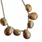 2028 Gold Tone Emerald Green Crystal Drop Necklace Photo 4