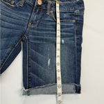 American Eagle  Outfitters Blue Jean Shorts Distressed Cuffed Photo 1