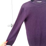 THE ROW Cashmere Crewneck Sweater Sz Small Purple Photo 2