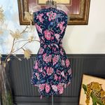 Fitzroy & Willa 100% Cotton Floral Fit and Flare Mini Dress ~ Size Medium 🧡🍄 Blue Photo 3
