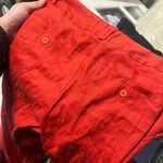 Elevenses Anthropologie Eleveneses orange Linen Pants Photo 2