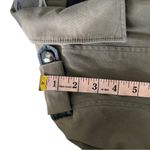 IRO Olive Green Denim Moto Biker Jacket Zippered Pointed Collar size 2 Photo 3