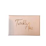 Etsy Handmade Twinkle Ami Silver Blue Stoned March Engraved Birth Month Necklace Photo 1