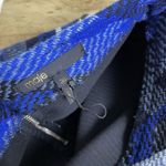 Maje Jakarto Jaquard Mini Skirt 38 Womens Blue Geometric Heavy Knit Zip Boho Photo 6