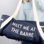 Private Party  ‘Meet Me At The Barre’ Denim Gym Bag Photo 9