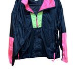 Columbia Vintage Windbreaker Pink Lime Green Retro 80s/90s Women’s L Photo 2