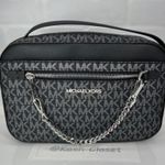 Michael Kors  Black Jet Set Large Chain Crossbody Bag Photo 0
