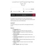 Lululemon Swift speed high rise tights red reflective 2 Photo 4