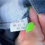 Levi's Vintage 1977 Levi’s 784-0917 Student Big Bell Flare Orange Tab Jeans 25x27 Photo 8