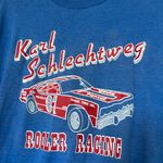 Vintage Single Seam Classic Car Tshirt Blue Size L Photo 3