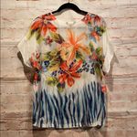 Tommy Bahama Bungaroo blossom 100% silk blouse S Photo 7