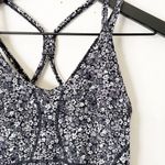 Athleta Women’s XXS Gray & Black Floral Strappy Fitness Tank Top Photo 1