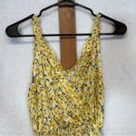 SheIn White & Yellow Floral Sunflower Print Sleeveless Dress Size S Photo 1